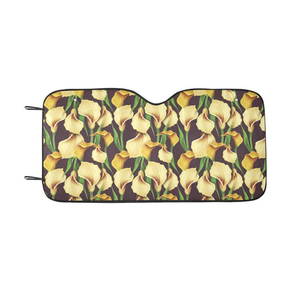 Lily Pattern Print Design LY013 Car Sun Shade-JorJune
