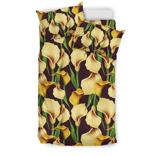 Lily Pattern Print Design LY013 Duvet Cover Bedding Set-JORJUNE.COM