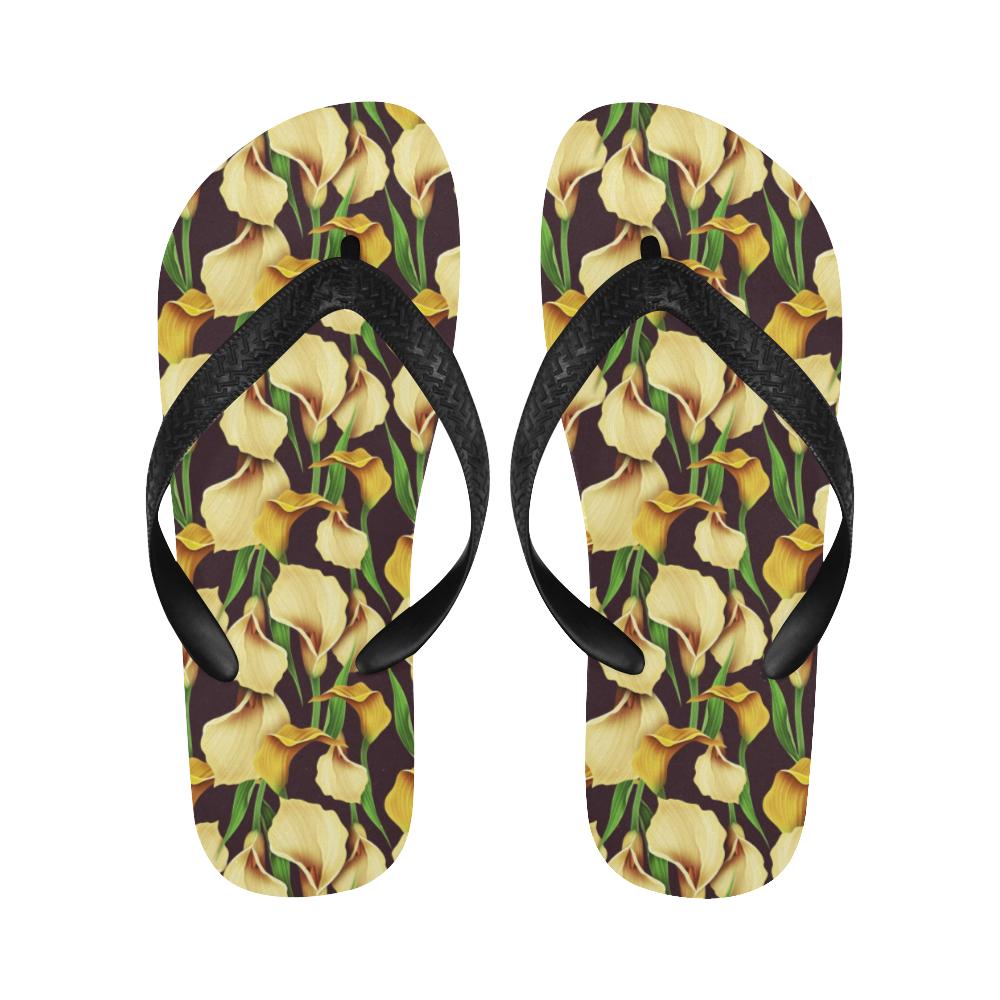 Lily Pattern Print Design LY013 Flip Flops-JorJune