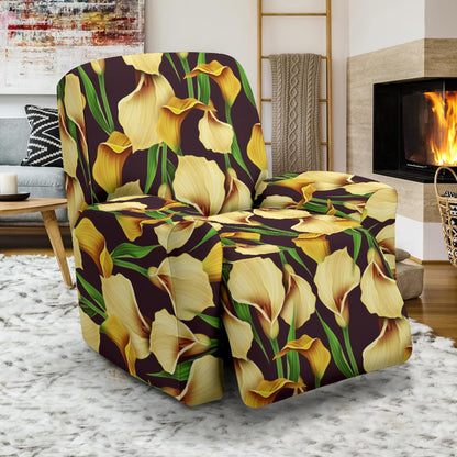 Lily Pattern Print Design LY013 Recliner Slipcover-JORJUNE.COM