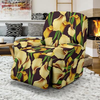 Lily Pattern Print Design LY013 Recliner Slipcover-JORJUNE.COM