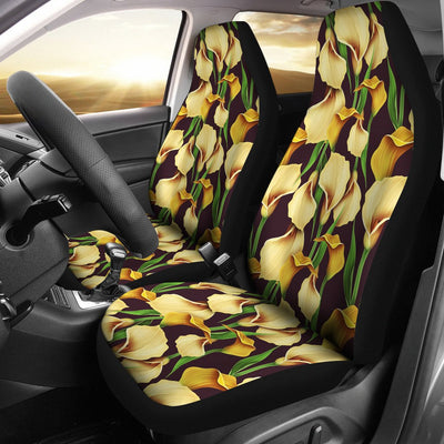 Lily Pattern Print Design LY013 Universal Fit Car Seat Covers-JorJune