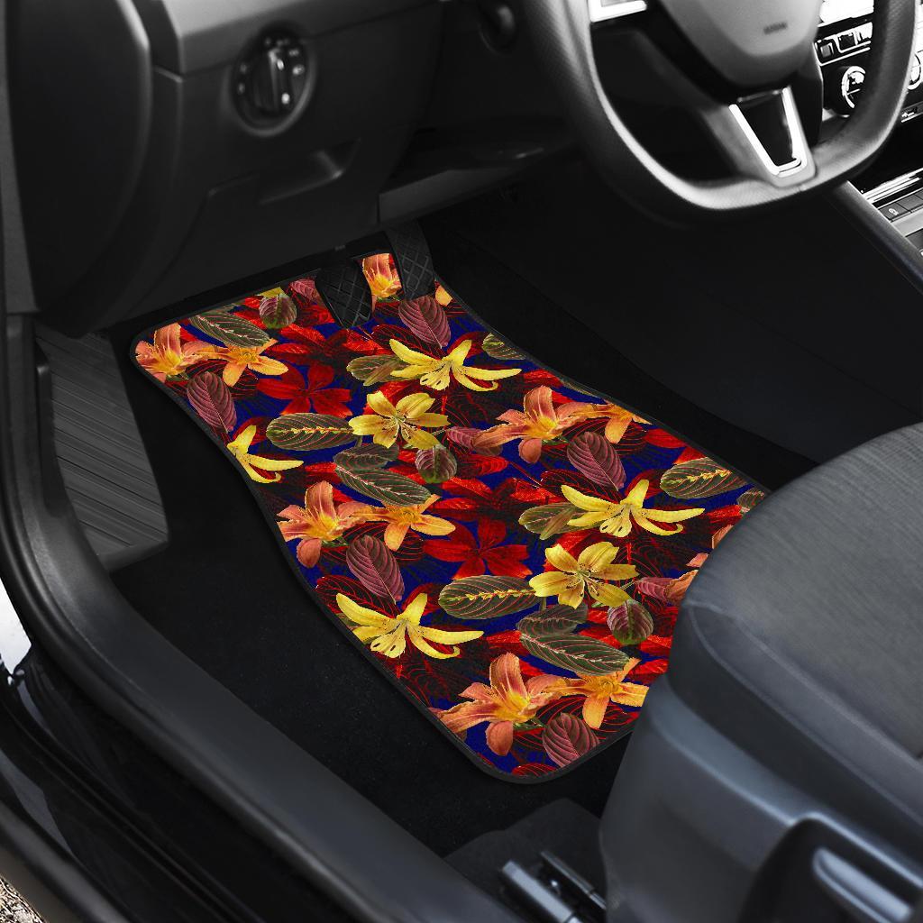 Lily Pattern Print Design LY014 Car Floor Mats-JORJUNE.COM