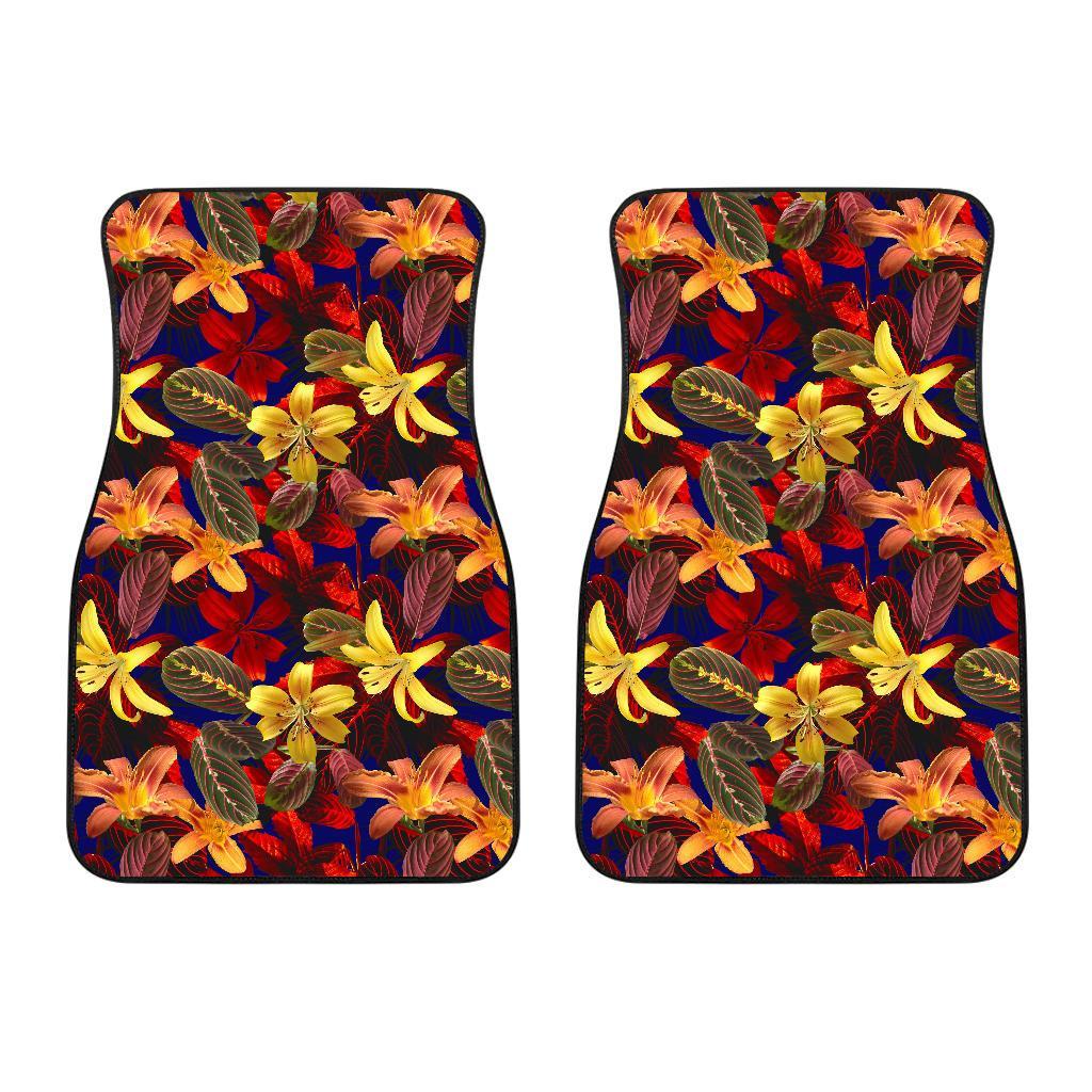 Lily Pattern Print Design LY014 Car Floor Mats-JORJUNE.COM