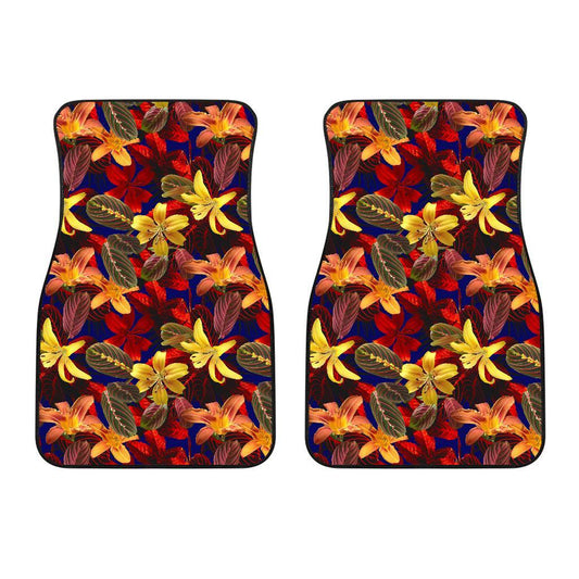 Lily Pattern Print Design LY014 Car Floor Mats-JORJUNE.COM