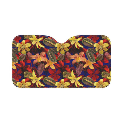 Lily Pattern Print Design LY014 Car Sun Shade-JorJune