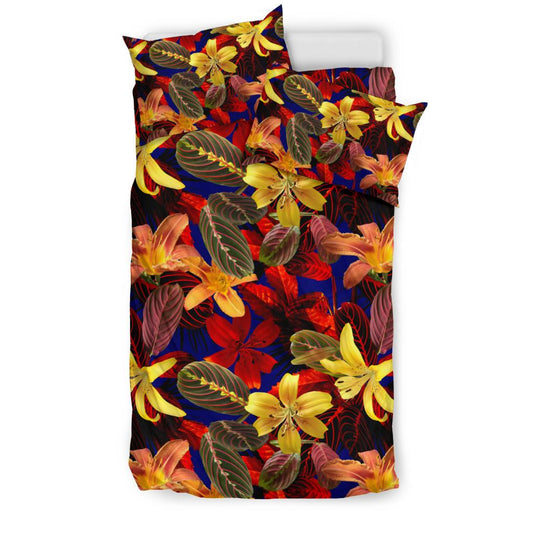 Lily Pattern Print Design LY014 Duvet Cover Bedding Set-JORJUNE.COM