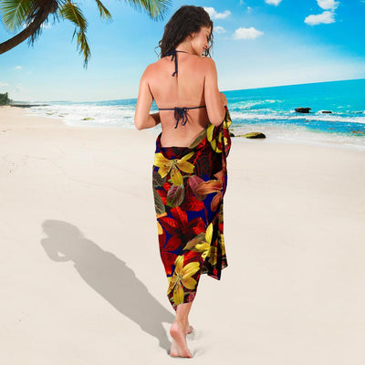 Lily Pattern Print Design LY014 Sarong Pareo Wrap-JORJUNE.COM