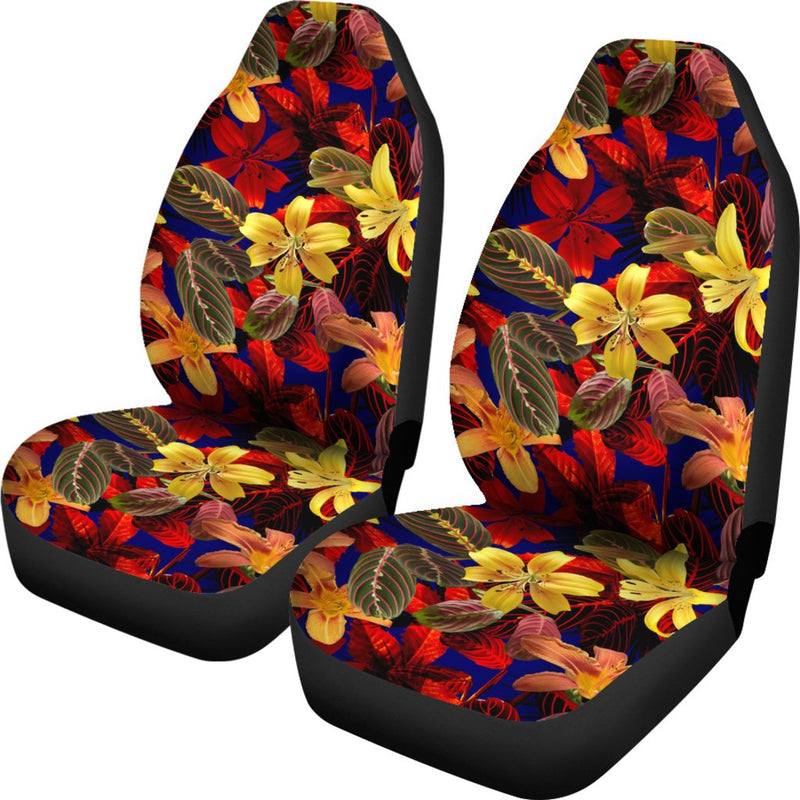 Lily Pattern Print Design LY014 Universal Fit Car Seat Covers-JorJune