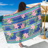 Lily Pattern Print Design LY015 Sarong Pareo Wrap-JORJUNE.COM