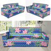 Lily Pattern Print Design LY015 Sofa Slipcover-JORJUNE.COM