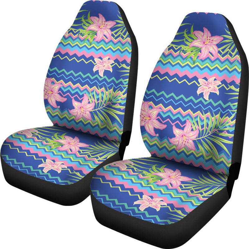 Lily Pattern Print Design LY015 Universal Fit Car Seat Covers-JorJune