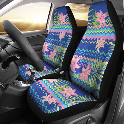 Lily Pattern Print Design LY015 Universal Fit Car Seat Covers-JorJune