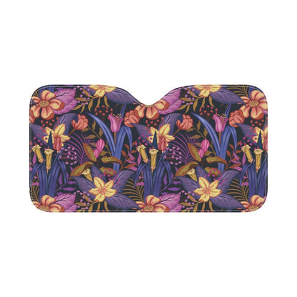 Lily Pattern Print Design LY016 Car Sun Shade-JorJune