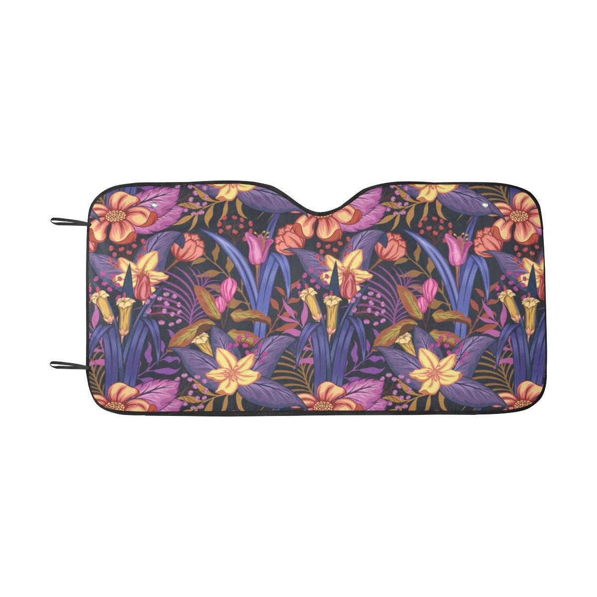 Lily Pattern Print Design LY016 Car Sun Shade-JorJune