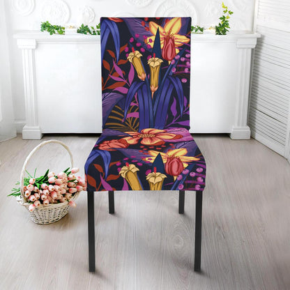 Lily Pattern Print Design LY016 Dining Chair Slipcover-JORJUNE.COM
