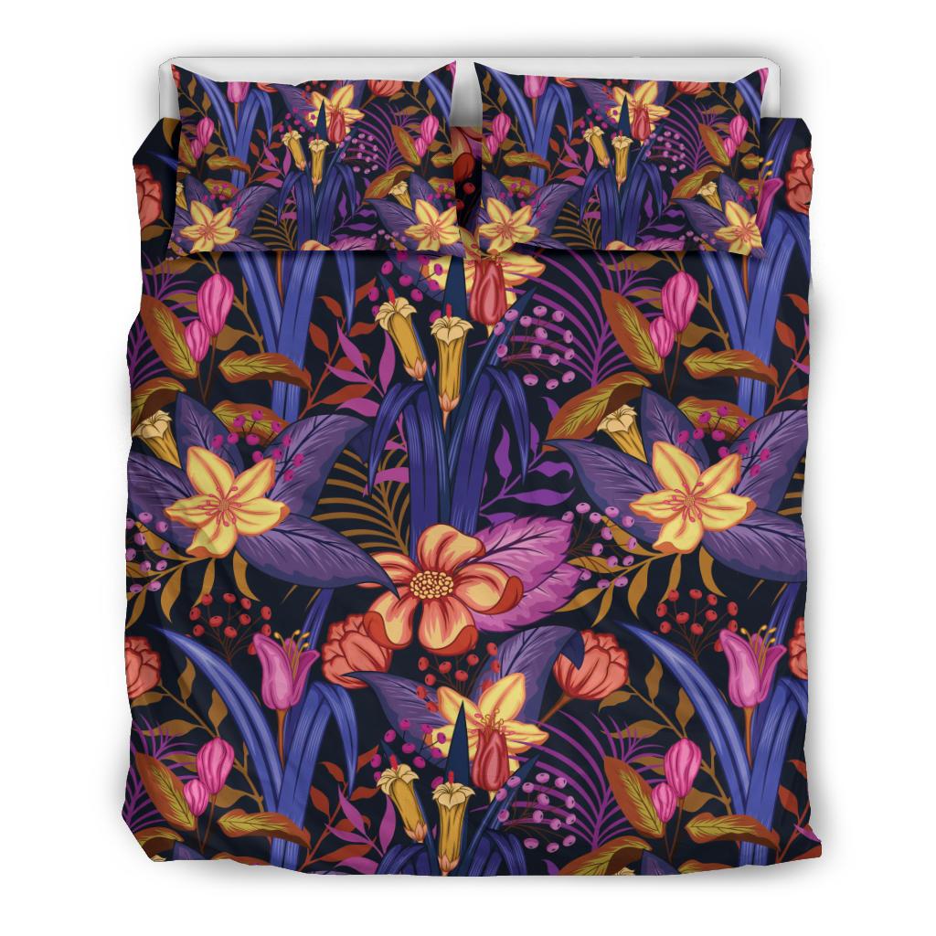 Lily Pattern Print Design LY016 Duvet Cover Bedding Set-JORJUNE.COM