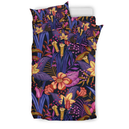 Lily Pattern Print Design LY016 Duvet Cover Bedding Set-JORJUNE.COM