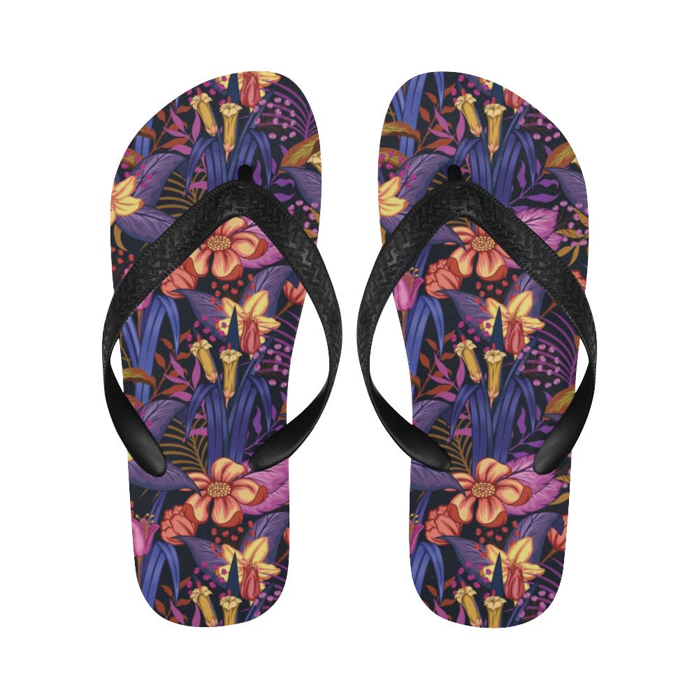 Lily Pattern Print Design LY016 Flip Flops-JorJune