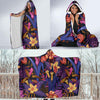 Lily Pattern Print Design LY016 Hooded Blanket-JORJUNE.COM