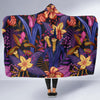 Lily Pattern Print Design LY016 Hooded Blanket-JORJUNE.COM