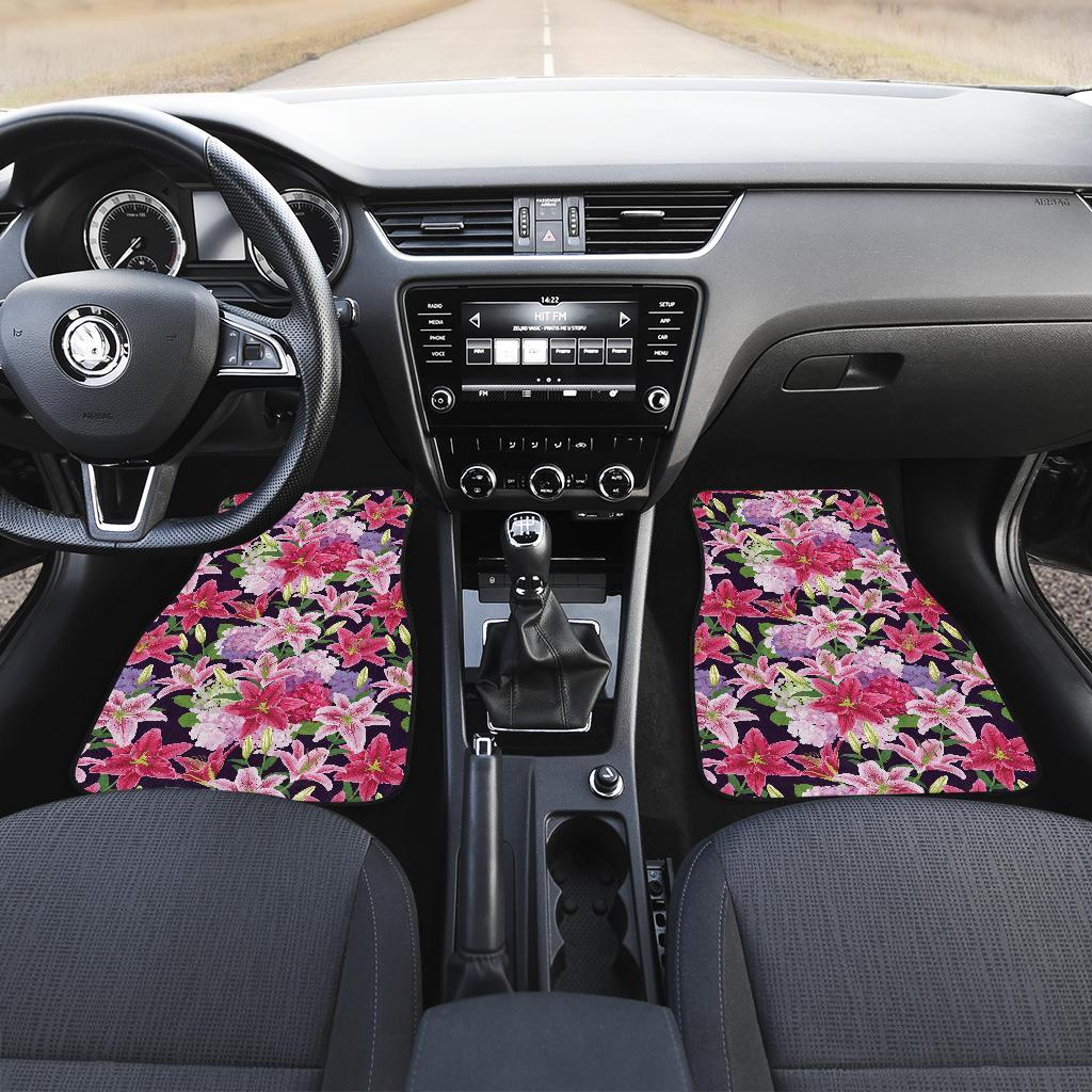 Lily Pattern Print Design LY017 Car Floor Mats-JORJUNE.COM