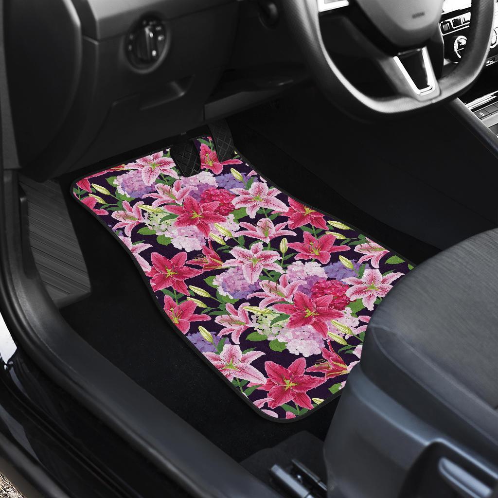 Lily Pattern Print Design LY017 Car Floor Mats-JORJUNE.COM