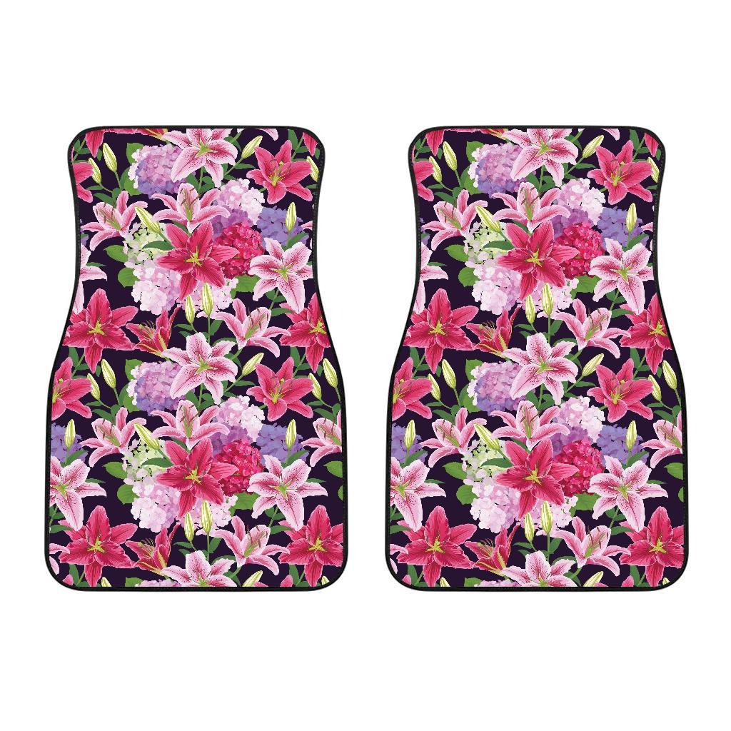 Lily Pattern Print Design LY017 Car Floor Mats-JORJUNE.COM
