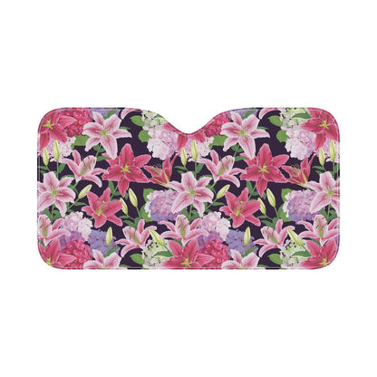 Lily Pattern Print Design LY017 Car Sun Shade-JorJune