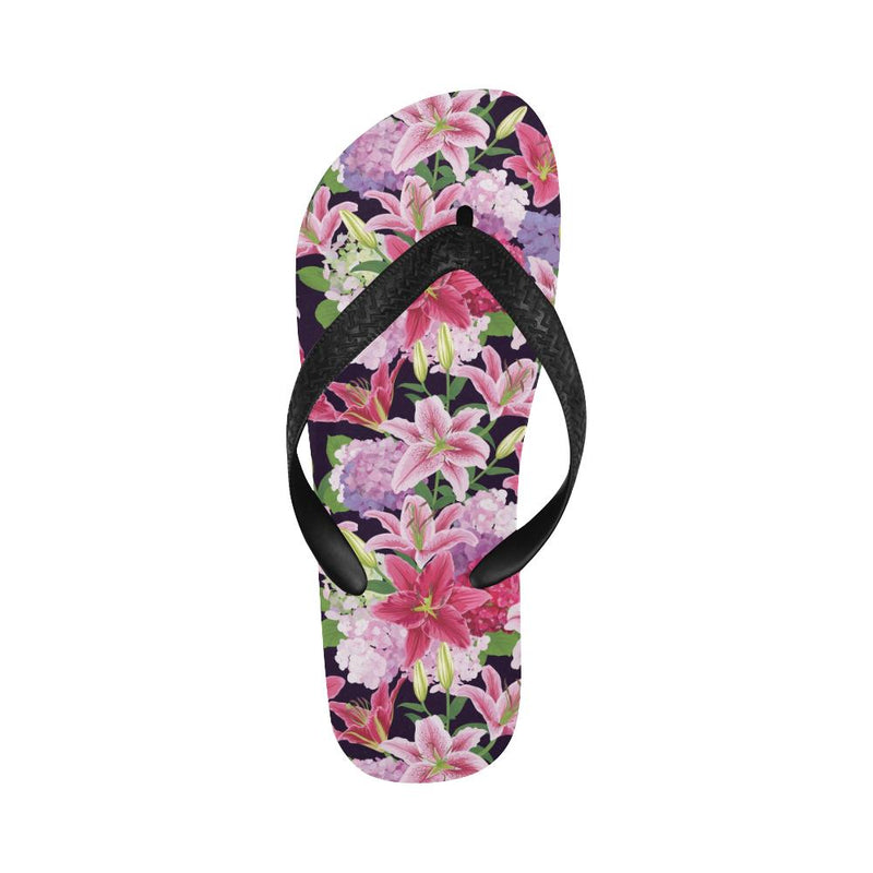 Lily Pattern Print Design LY017 Flip Flops-JorJune