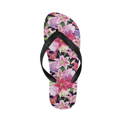 Lily Pattern Print Design LY017 Flip Flops-JorJune