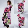 Lily Pattern Print Design LY017 Hooded Blanket-JORJUNE.COM