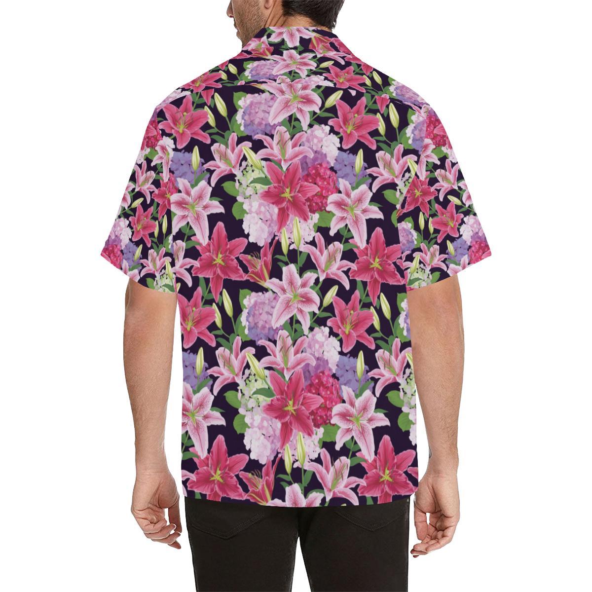 Lily Pattern Print Design LY017 Men Hawaiian Shirt-JorJune