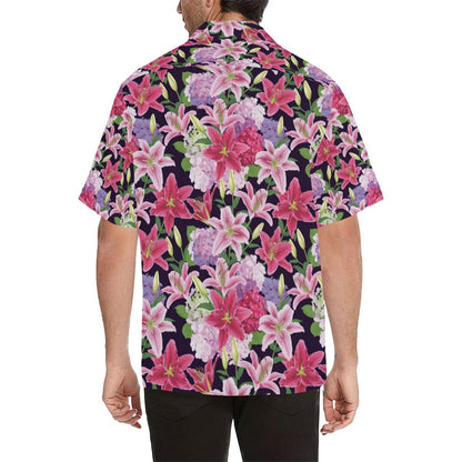 Lily Pattern Print Design LY017 Men Hawaiian Shirt-JorJune