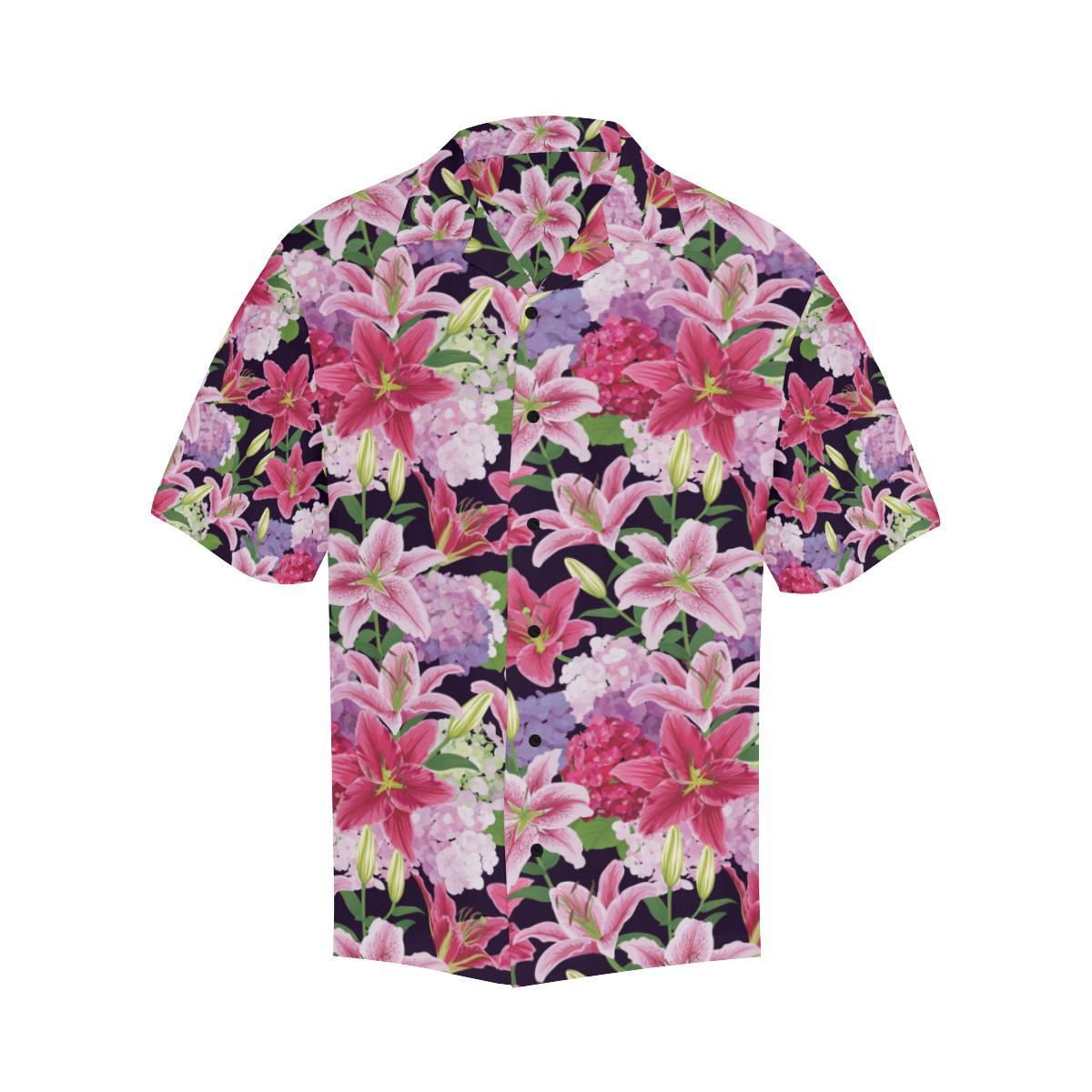 Lily Pattern Print Design LY017 Men Hawaiian Shirt-JorJune
