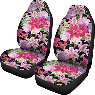 Lily Pattern Print Design LY017 Universal Fit Car Seat Covers-JorJune