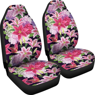 Lily Pattern Print Design LY017 Universal Fit Car Seat Covers-JorJune