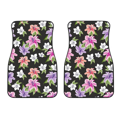 Lily Pattern Print Design LY02 Car Floor Mats-JorJune.com