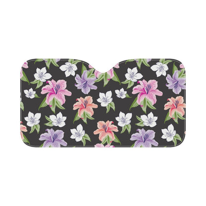 Lily Pattern Print Design LY02 Car Sun Shade-JorJune