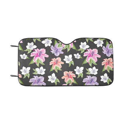 Lily Pattern Print Design LY02 Car Sun Shade-JorJune