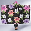 Lily Pattern Print Design LY02 Hooded Blanket-JORJUNE.COM