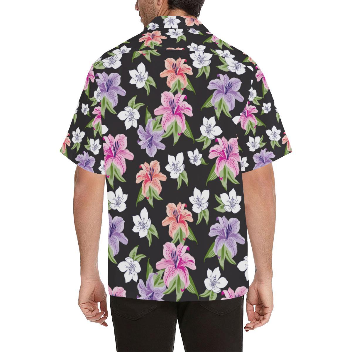 Lily Pattern Print Design LY02 Men Hawaiian Shirt-JorJune