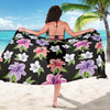 Lily Pattern Print Design LY02 Sarong Pareo Wrap-JORJUNE.COM