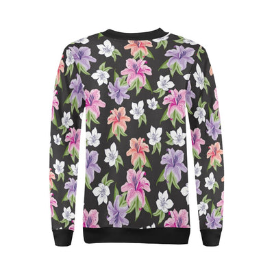 Lily Pattern Print Design LY02 Women Long Sleeve Sweatshirt-JorJune