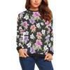 Lily Pattern Print Design LY02 Women Long Sleeve Sweatshirt-JorJune