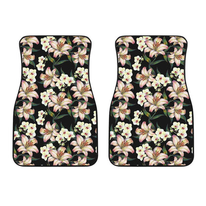 Lily Pattern Print Design LY03 Car Floor Mats-JORJUNE.COM