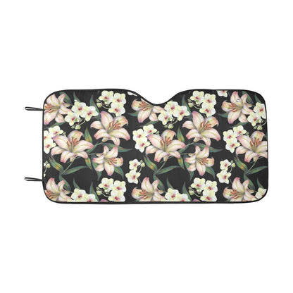 Lily Pattern Print Design LY03 Car Sun Shade-JorJune