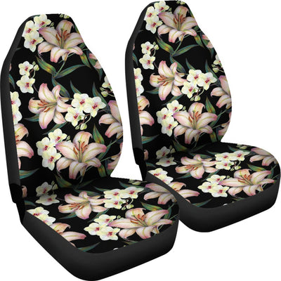 Lily Pattern Print Design LY03 Universal Fit Car Seat Covers-JorJune