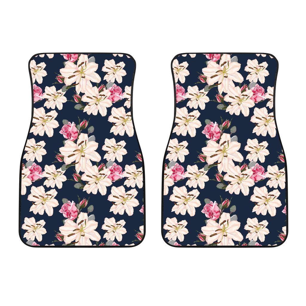 Lily Pattern Print Design LY04 Car Floor Mats-JORJUNE.COM
