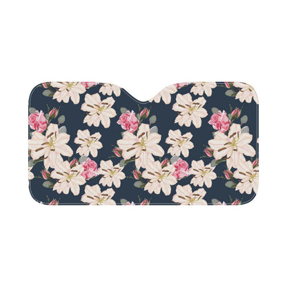 Lily Pattern Print Design LY04 Car Sun Shade-JorJune